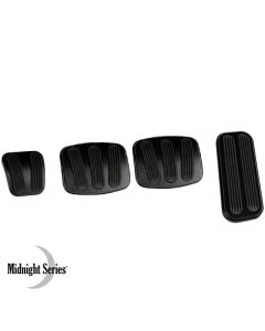 Lokar Billet Aluminum Pedal Pads, Midnight Series, Bronco, 1966-1977