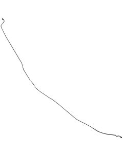 Brake Line, Front To Rear, 3/16'' Stainless Steel, Montego, 1974