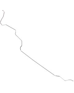 5/16" Front To Rear Fuel Line, OE Steel, 2-Piece, Fairlane Convertible, 1966-1967