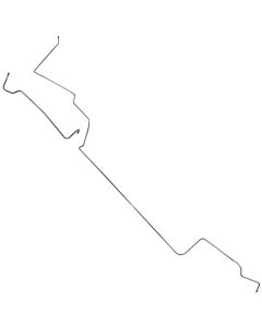 3/8" Front To Rear Fuel Line, OE Steel, 2-Piece, Hardtop, Fairlane, Torino, Cyclone, 1968-1969