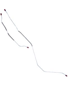 Rear Axle Brake Lines, OE Steel, 2-Piece, Mercury Montego, 1974