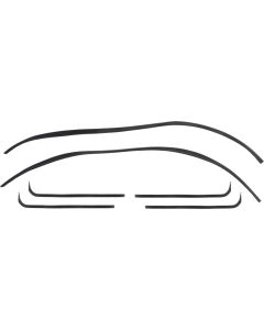 1967-1972 Ford F-Series Pickup Weatherstrip Channel Belt Seal Kit, Driver Side And Passenger Side, 6 Pieces