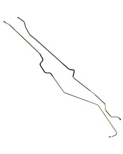Falcon Front To Rear Brake Lines, 2-Piece OE Steel, 1966