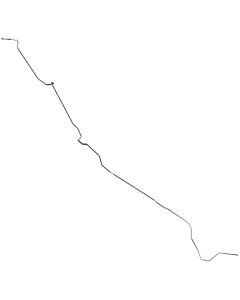 Falcon Front To Rear Fuel Line, V8 Convertible, OE Steel, 1963-1965