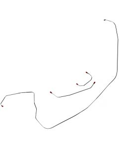 Galaxie Front Brake Line Kit, Drum, 3-Piece Stainless Steel,1963-1964