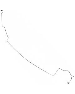 Galaxie Manual Drum Brake Line, Front To Rear, OE Steel, 1967