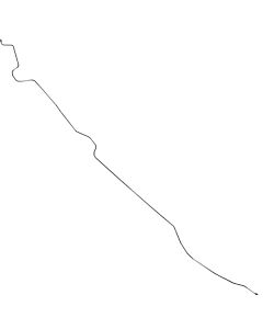 Galaxie Disc Brake Line, Front To Rear, OE Steel, 1968