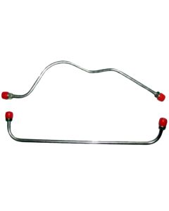 Galaxie Fuel Pump To Carburetor Lines, 390/427 V8, 2-Piece Stainless Steel, 1961-1964