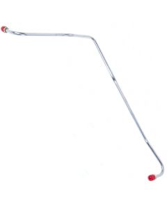 Galaxie Fuel Pump To Carburetor Lines, 390 V8 4-Barrel, 2-Piece Stainless Steel, 1964