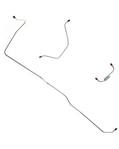 1964-1965 Mustang OEM Steel Manual Front Drum Brake Line Kit, 3-Piece