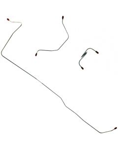 1966 Mustang OEM Steel Manual Front Drum Brake Line Kit, 3-Piece