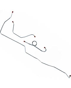1966 Mustang Stainless Steel Power Front Drum Brake Line Kit, 3-Piece