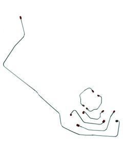 1967 Mustang OEM Steel Front Disc Brake Line Kit Before 2/1/67, 6-Piece