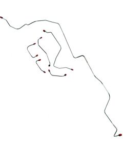 1968-1969 Mustang OEM Steel Front Disc Brake Line Kit, 6-Piece