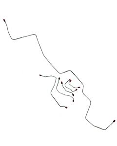 1969 Mustang OEM Steel Power Front Disc Brake Line Kit for Boss 429 V8, 6-Piece
