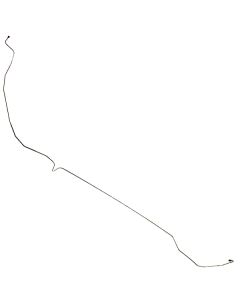 1964-1966 Mustang Stainless Steel Front to Rear Drum Brake Line for Dual Exhaust, 1-Piece