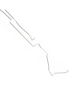 1967 Mustang 5/16" Stainless Steel Front to Rear Fuel Line, 289/390/428 V8 After 2/1/67