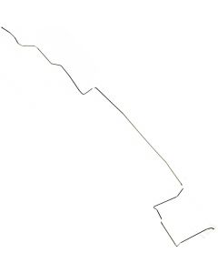 1964 Mustang 5/16" OEM Steel Front to Rear Fuel Line, 170/200 6-Cylinder