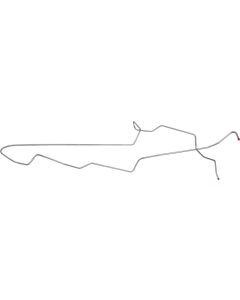 1965-1966 Mustang 3/8" OEM Steel Front to Rear Fuel Line, 260/289 V8