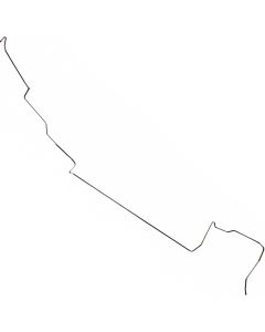 1965-1966 Mustang 3/8" Stainless Steel Front to Rear Fuel Line, 260/289 V8