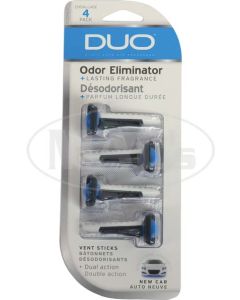 Duo 2-in-1 Auto Air Fresheners Vent Sticks 4 Pack