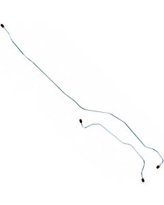 1964-1966 Mustang OEM Steel Rear Axle Drum Brake Lines for 8" or 9" Rear End with Dual Exhaust, 2-Piece