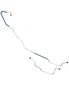 1967-1969 Mustang OEM Steel Rear Axle Drum Brake Lines for 6-Cylinder, 2-Piece