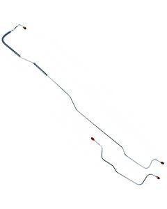 1967-1969 Mustang Stainless Steel Rear Axle Drum Brake Lines for 8" Rear End, 2-Piece