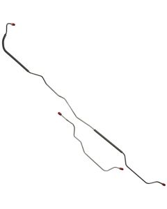 1968 Mustang OEM Steel Rear Axle Drum Brake Lines for 28-Spline 9" Rear End, 2-Piece