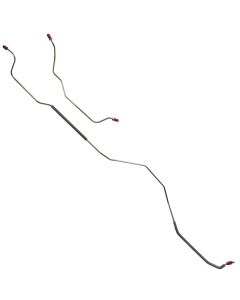 1969 Mustang OEM Steel Rear Axle Drum Brake Lines for 28-Spline 9" Rear End, 2-Piece