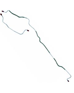1984-1986 Mustang SVO OEM Steel Rear Axle Disc Brake Lines, 2-Piece