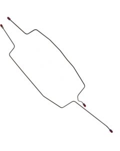 1984-1986 Mustang Stainless Steel Rear Axle Drum Brake Lines, 2-Piece