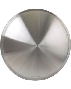 16" Moon Style Brushed Aluminum Look Stainless Steel Wheel Cover Set, 2 Pieces