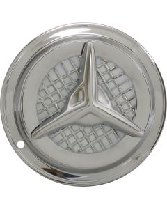 Wheel Cover Set, 1956 Oldsmobile 'Fiesta' Style, Chrome, For 14'' Steel Wheels