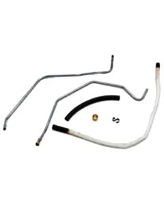 1957 Ford Thunderbird Fuel Pump To Carburetor Line Set, 4-Piece OEM Steel