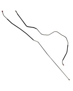 1955-1957 Ford Thunderbird Front To Rear Fuel Line, 2-Piece, 5/16" OEM Steel