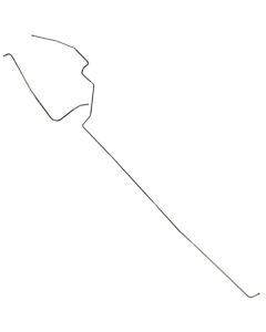 1962-1963 Ford Thunderbird Front To Rear Fuel Line, 2-Piece, 3/8" Stianless Steel