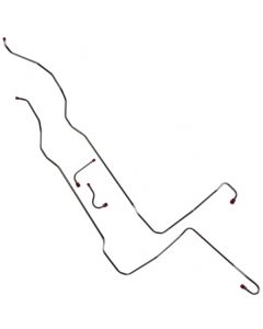 1964-1966 Ford Thunderbird FMX Transmission Cooler Lines, 4-Piece Stainless Steel