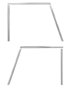 Bronco Bright Door Window Frame Molding 6-Piece Set, 1966-1977