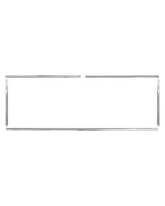 Bronco Bright Rear Window Molding 6-Piece Set, 1966-1976