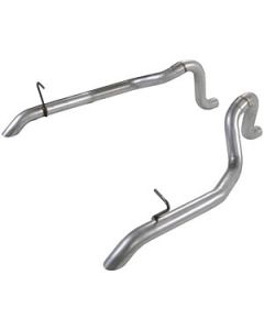1987-1993 Mustang GT Flowmaster Mandrel Bent 2.5" Tailpipes