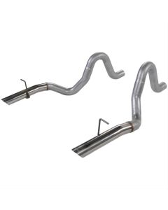 1986-1993 Mustang LX or GT Flowmaster Mandrel Bent 3" Tailpipes with OEM Style Stainless Tips