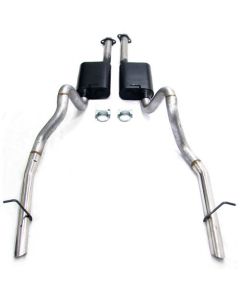 1986-1993 Mustang LX or GT Flowmaster American Thunder 2-1/2" Catback Exhaust System w/Stainless Steel OEM-Style Tips
