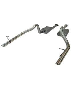 1986-1993 Mustang LX or GT Flowmaster American Thunder 2-1/2" Stainless Steel Catback Exhaust System with OEM-Style Tips