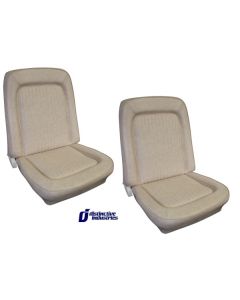 1967 Ford Bronco Front Bucket Seat Covers W/ Rosette Inserts
