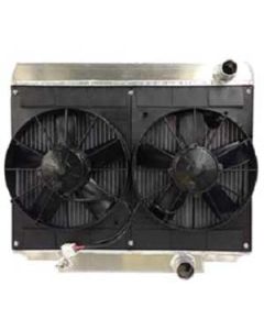 1967-1970 Radiator Module,5.0 Coyote,Open Spal Dual 11 In. Fan
