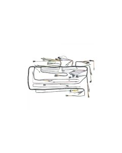 1955 Ford Thunderbird Dash Wiring Harness, PVC Wire, For Cars With Generator & Oil Lights