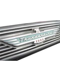 1955-1957 Ford Thunderbird Finned Aluminum Valve Cover with T-Bird Emblem In Center