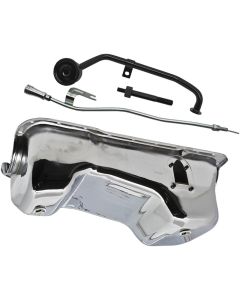 1977-1979 Thunderbird 351W V8 Oil Pan Conversion Kit with Chrome Finish