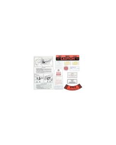 Ford Thunderbird Decal Kit, 11 Pieces, 1961